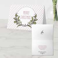 Folded Holiday Greeting Card