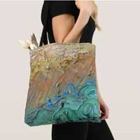 vangogh paint strokes tote